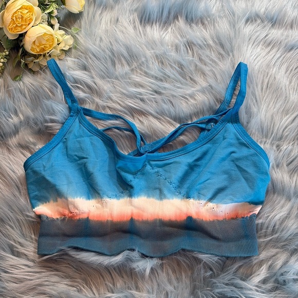 Free People Movement Dip Dye Sports Bra sz M/L - Picture 1 of 8